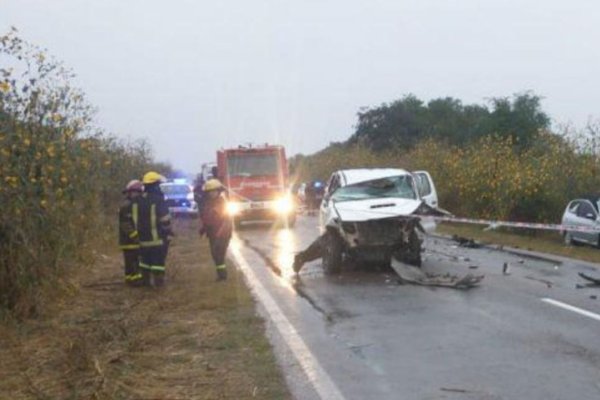 Un trabajador murió en el acto en brutal choque frontal sobre Ruta 34