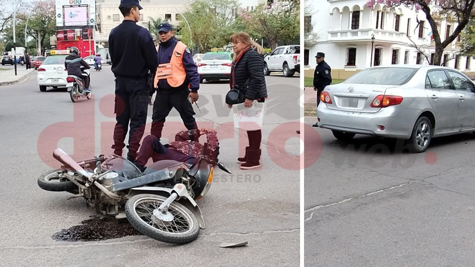 Motociclista Hospitalizada De Urgencia Y Con Fractura Expuesta Tras