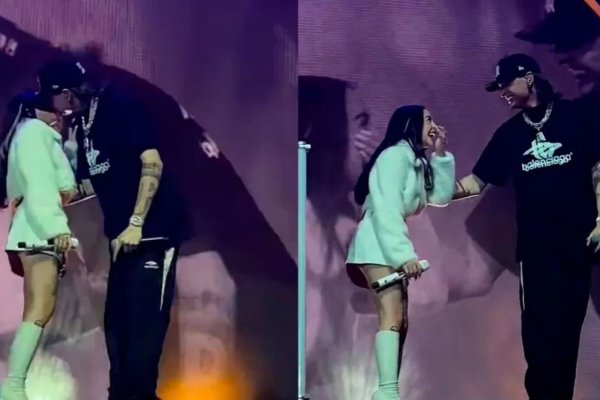 Nicki Nicole Y Peso Pluma Sellan Su Romance Con Un Beso En Pleno Show