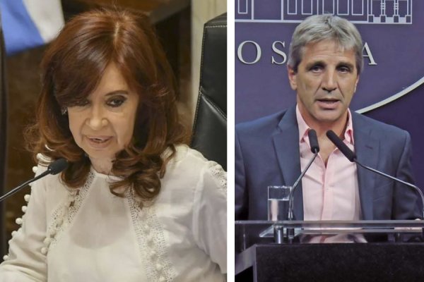 Cristina Kirchner cruzó fuerte a Caputo Más perdidos que turco en la