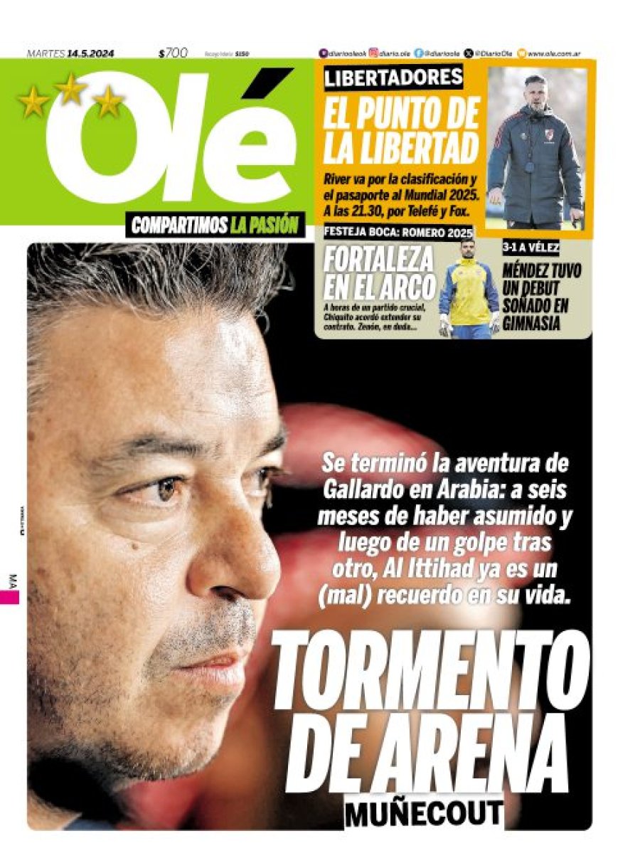 Tapa del suplemento papel