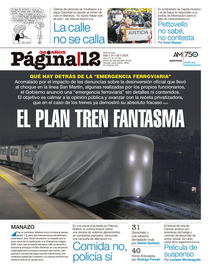 Tapa del suplemento papel