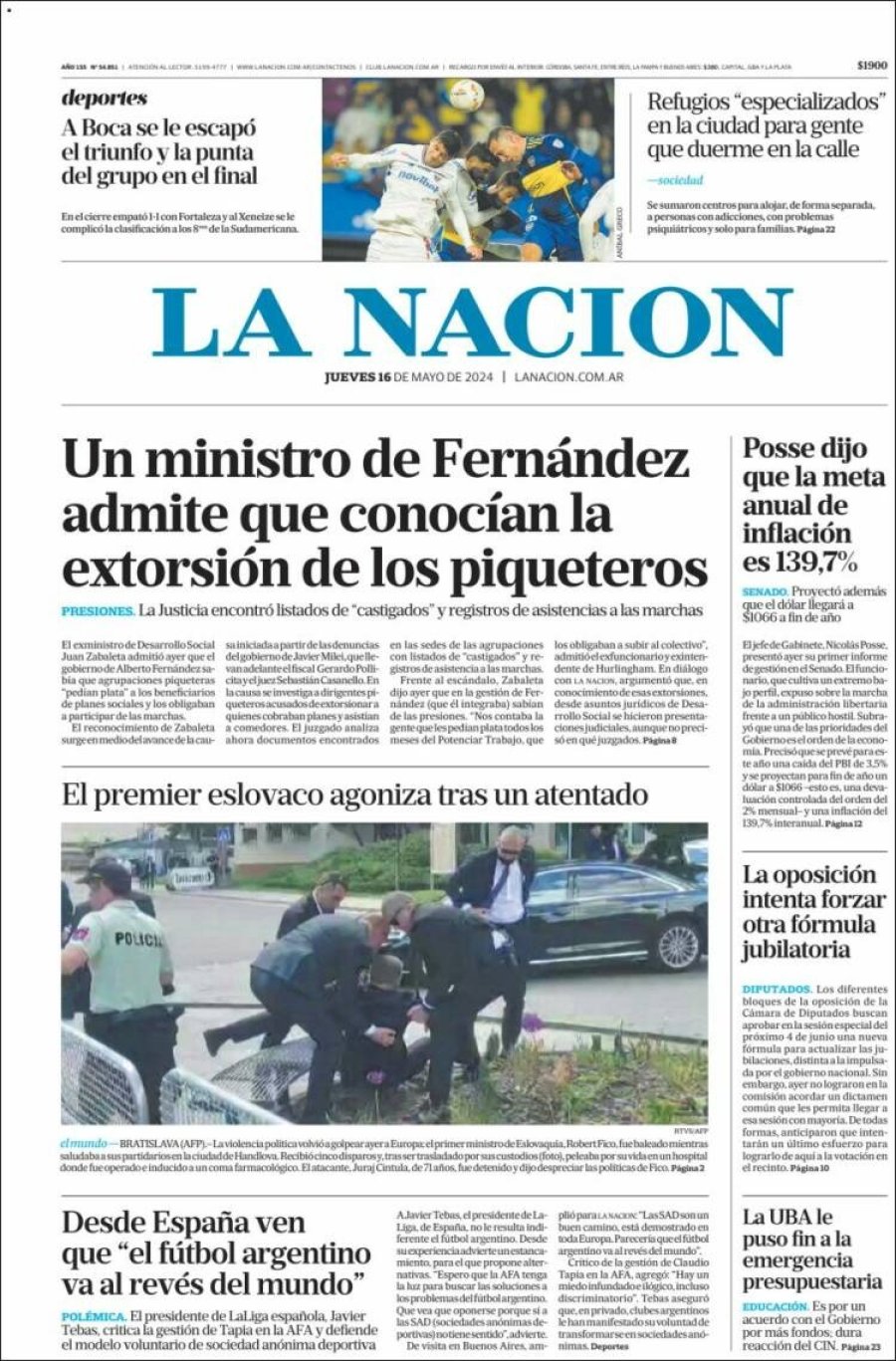 Tapa del suplemento papel