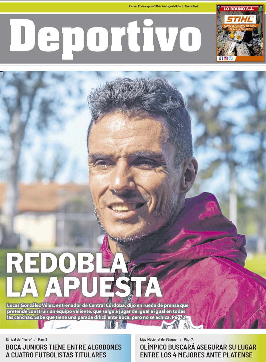 Tapa del suplemento papel