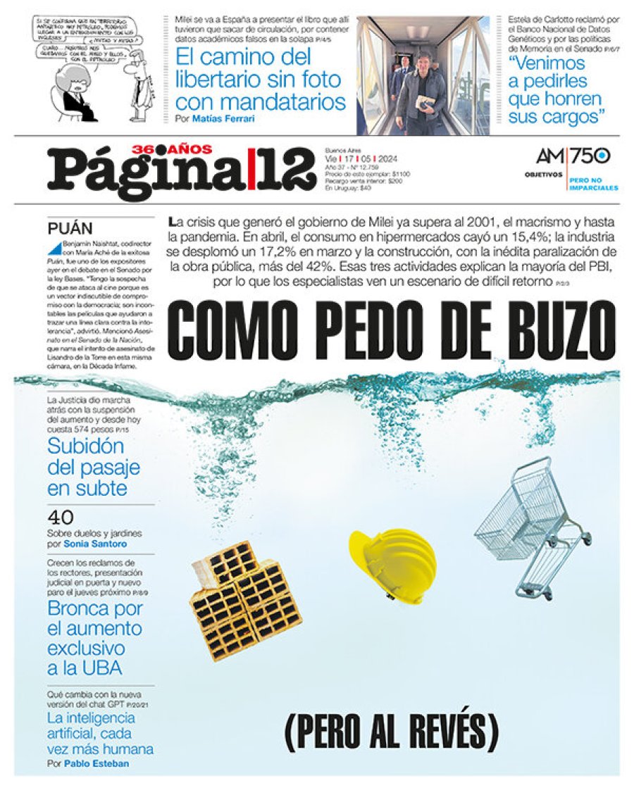 Tapa del suplemento papel