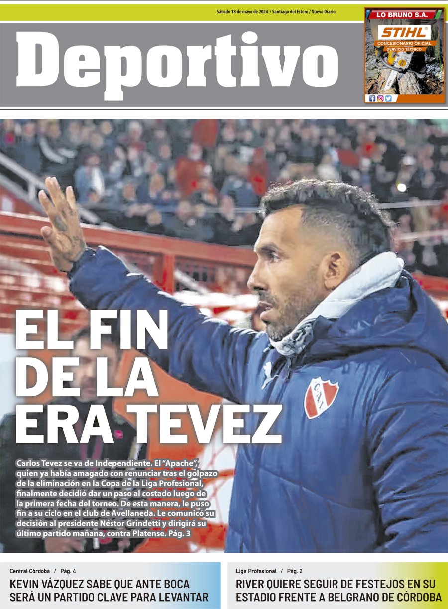 Tapa del suplemento papel