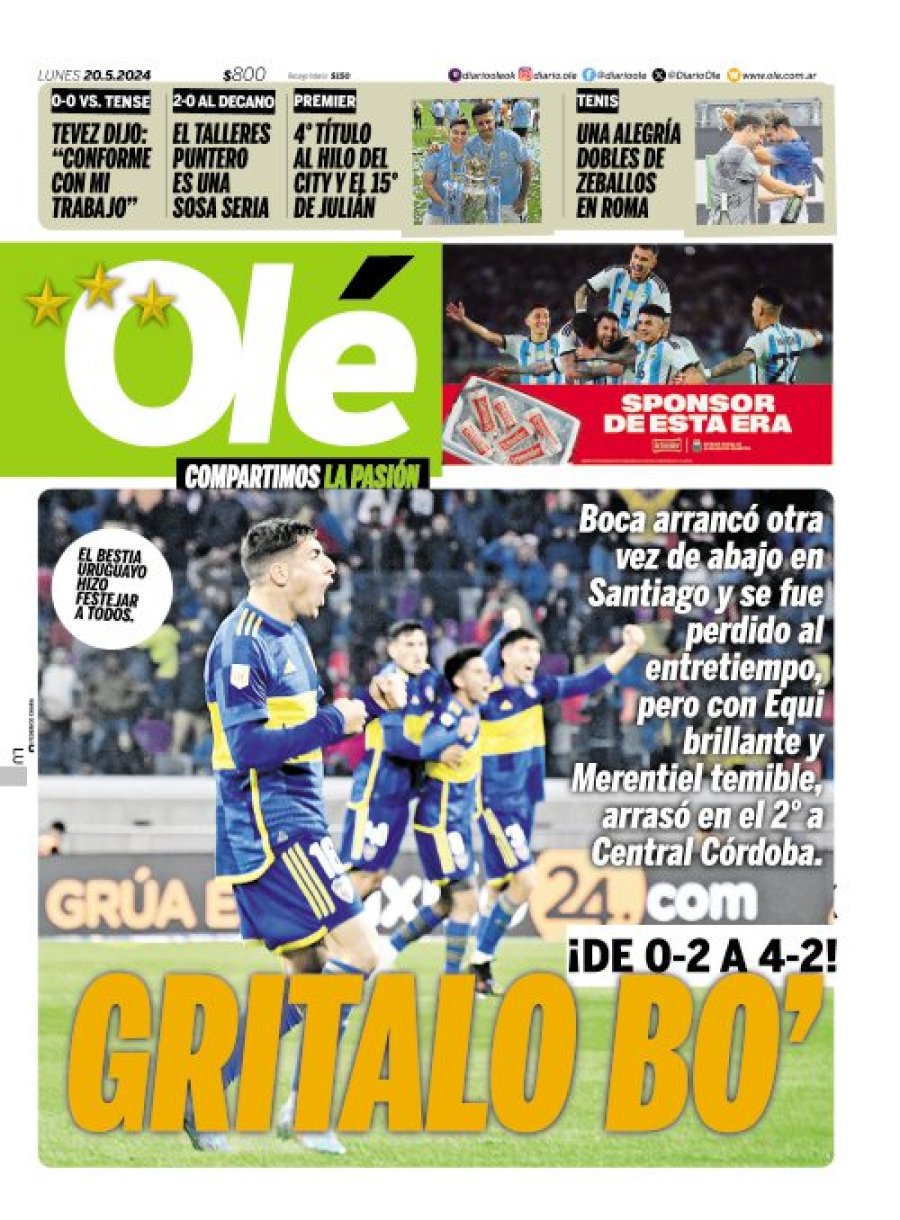 Tapa del suplemento papel