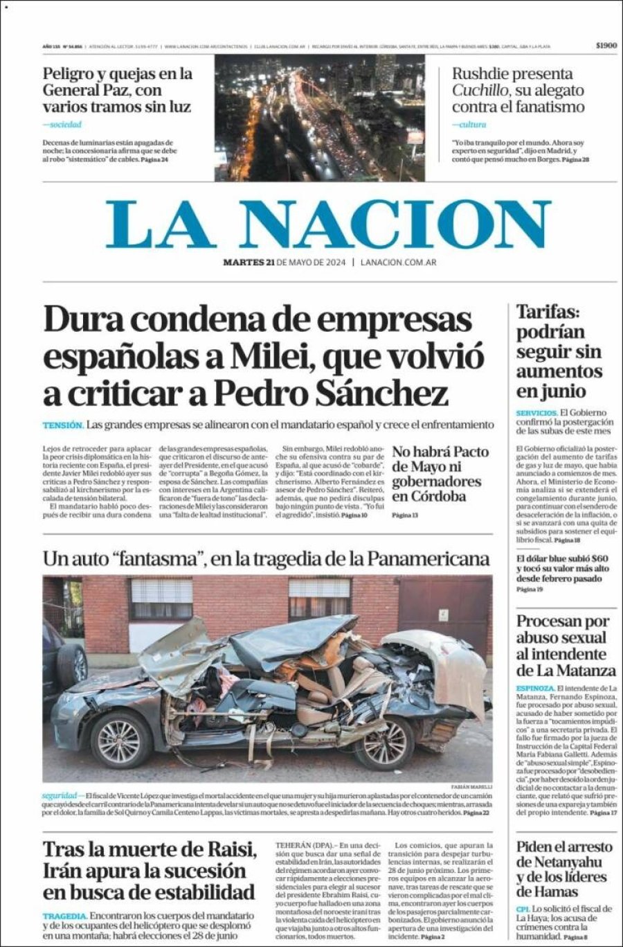 Tapa del suplemento papel