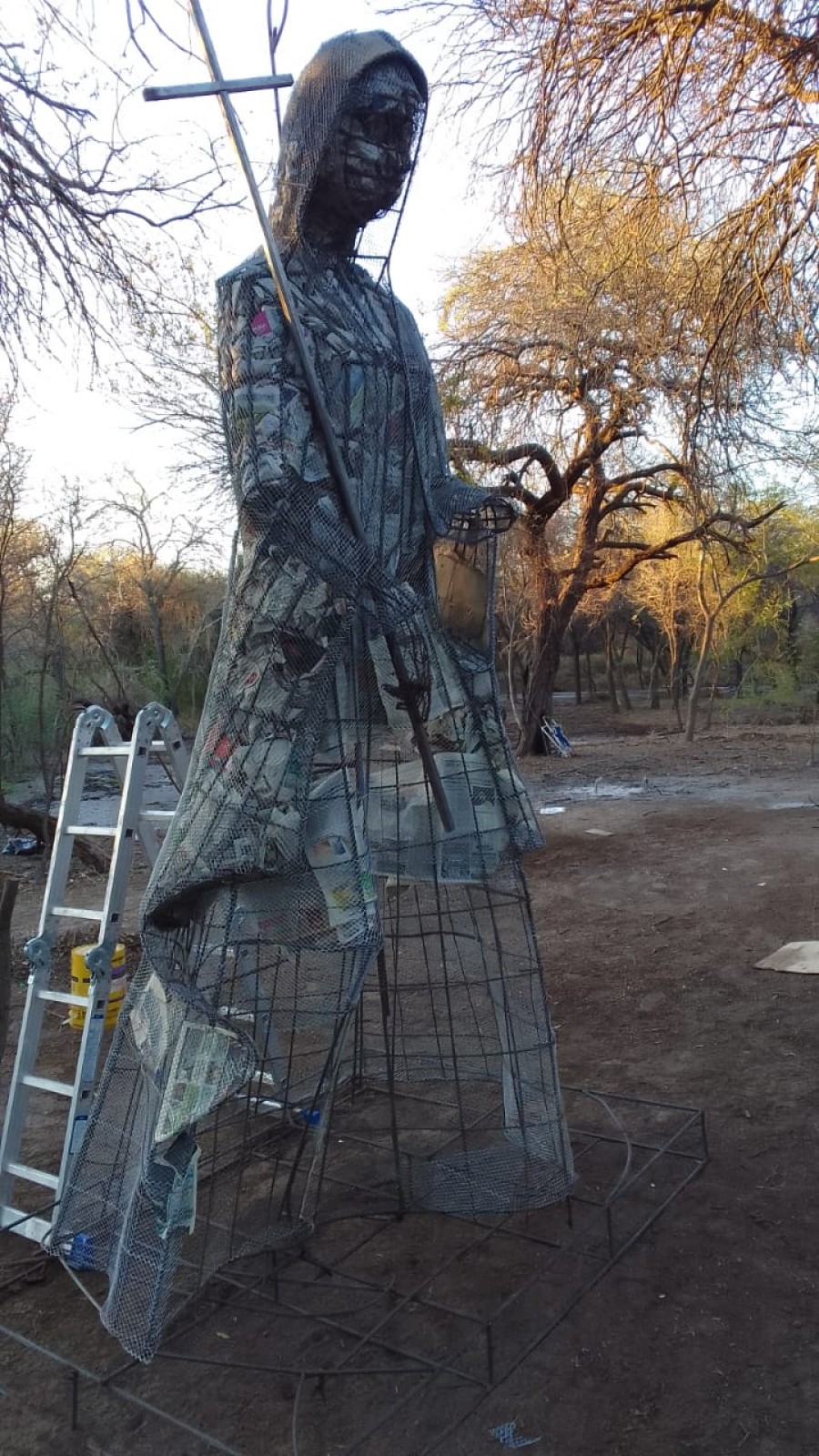 Una escultura que estar&aacute; en el templete de Mama Antula, en Villa Sil&iacute;pica.
