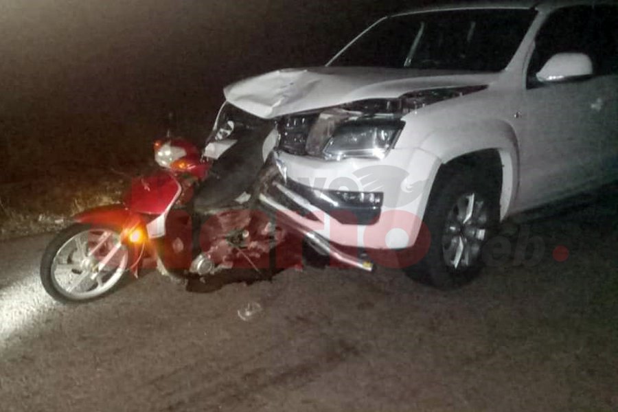 La moto quedó La moto quedó