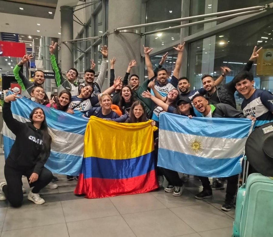 Su arribo a Colombia.