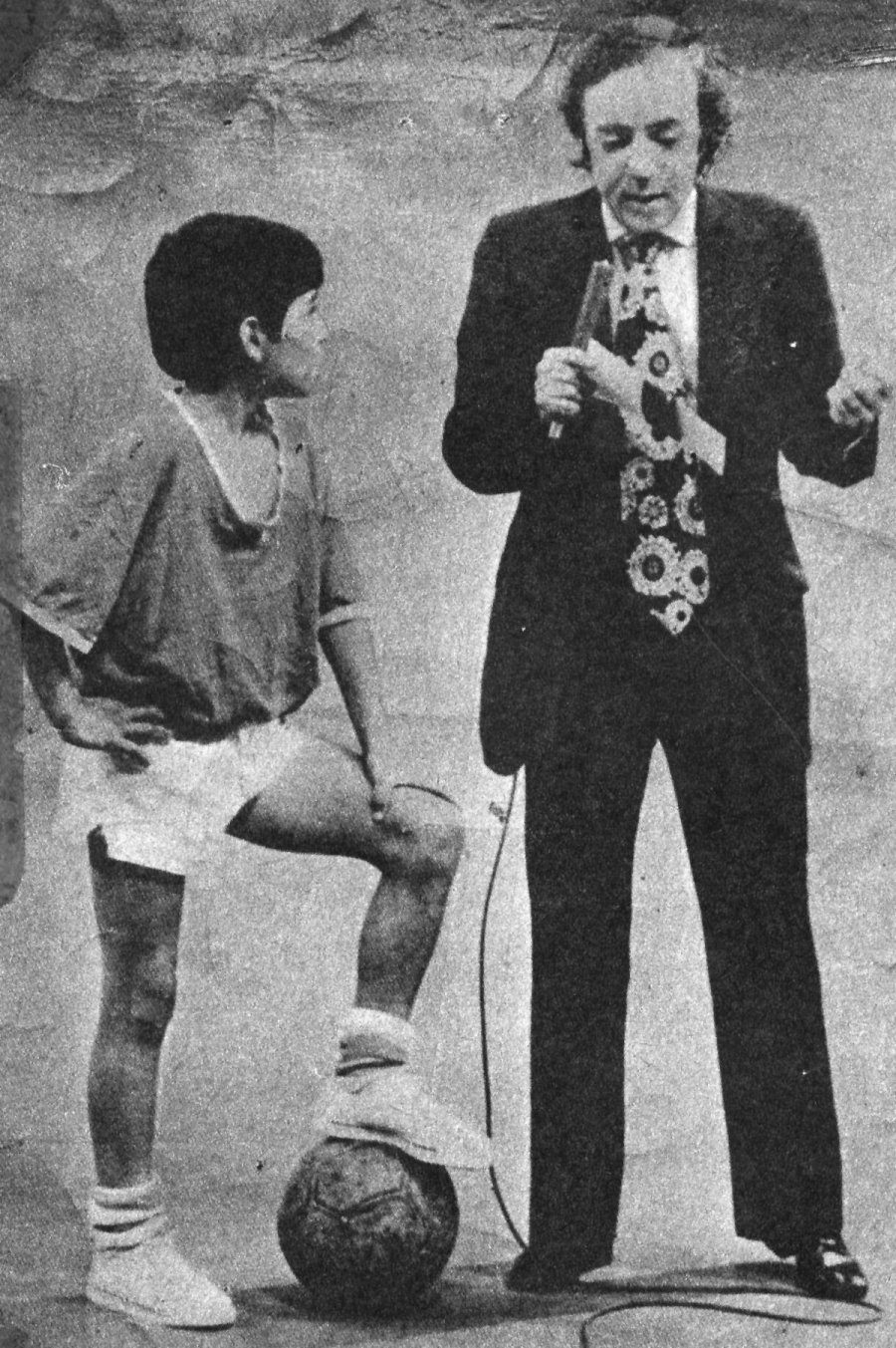 Diego Maradona junto a Pipo Mancera en el programa 