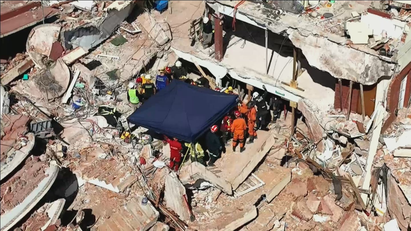 Derrumbe en Villa Gesell encontraron el cuerpo de Nahuel Stefanic