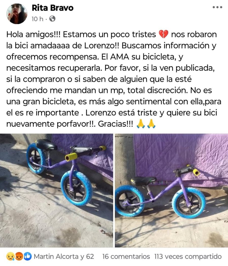 La publicaci&oacute;n en Facebook fue compartida m&aacute;s de 100 veces.