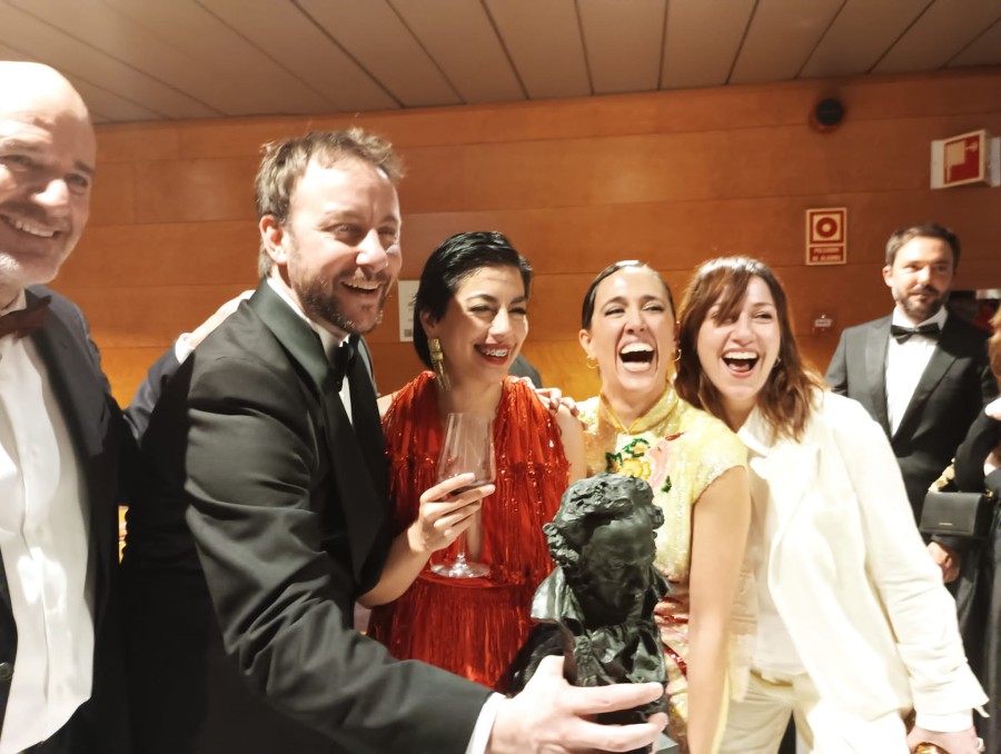 Festajo por el Goya obtenido por el actor 