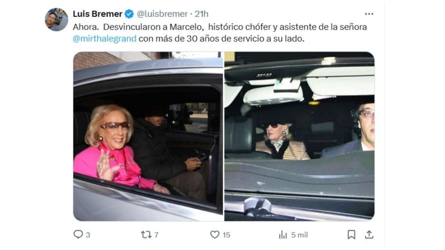 El tweet de Luis Bremer