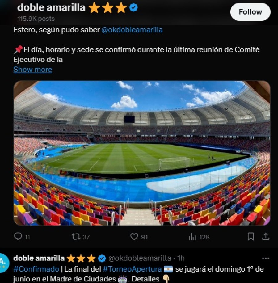 Doble Amarilla (Captura X)