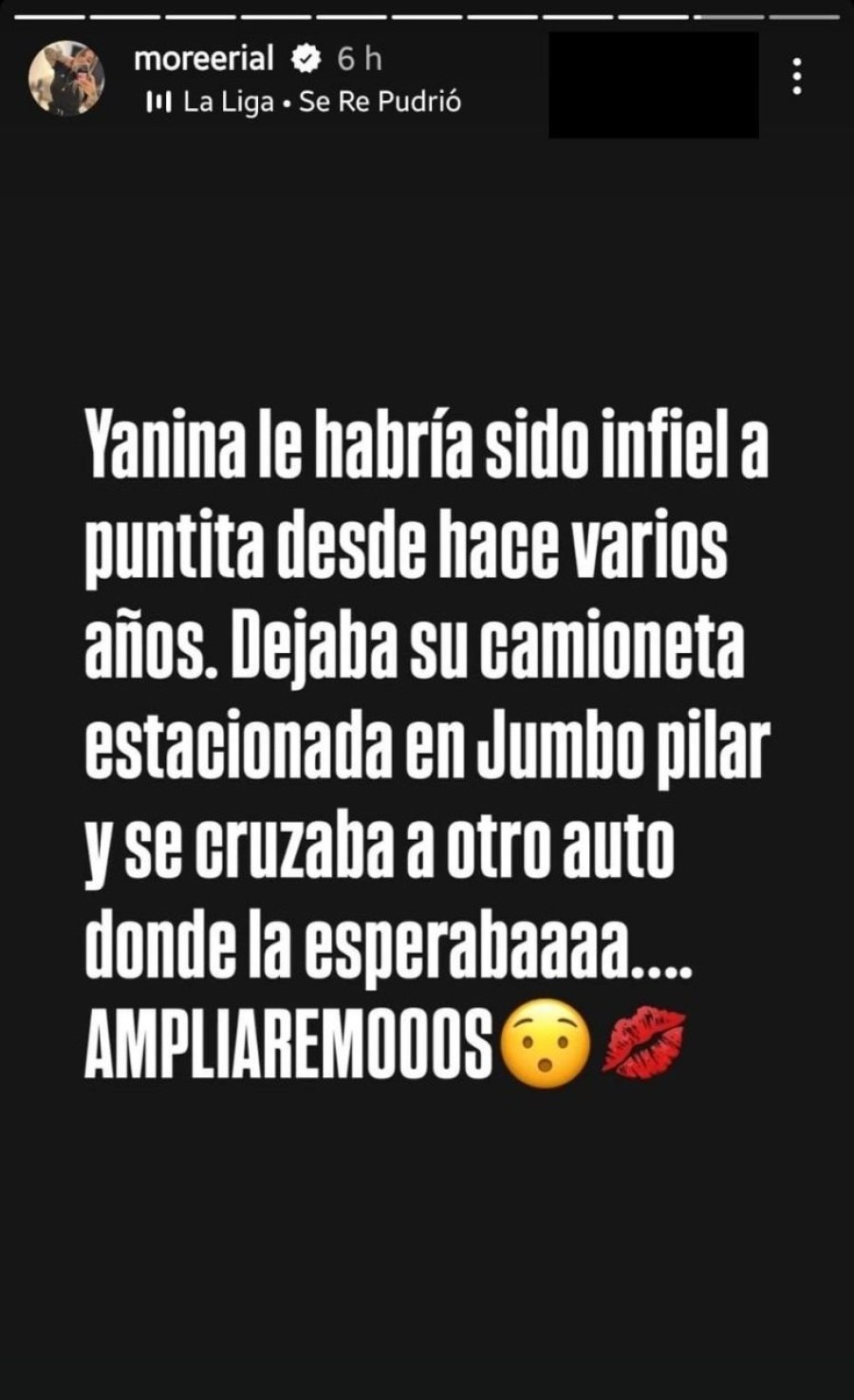 Posteos de Morena Rial contra Yanina Latorre. (Captura: Instagram)