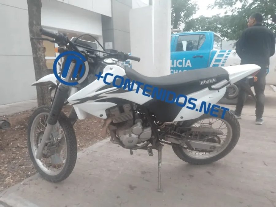 La moto que le quisieron robar al agente