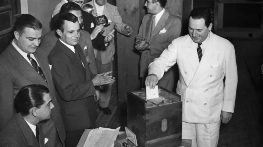 En aquel entonces, Juan Domingo Per&oacute;n era el presidente de Argentina (1946-1955).