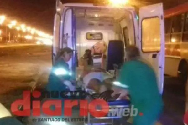 Un policía fue internado de urgencia y en grave estado tras un accidente