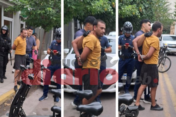 Detienen en pleno Centro a delincuente que robó en un negocio de Av. Belgrano
