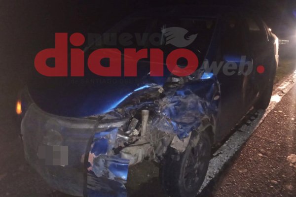 Automovilista se salvó de milagro al chocar un cerdo en la ruta