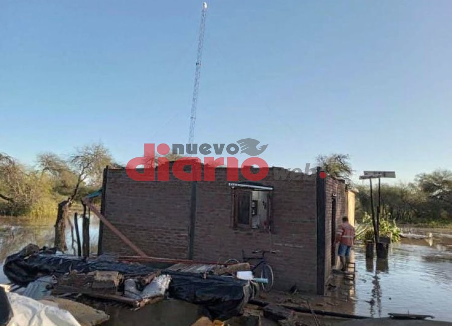 Uno de los inmuebles damnificados.