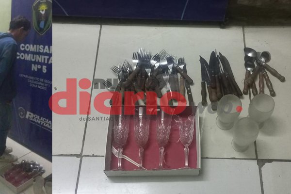 Detienen a un hombre con objetos robados en barrio Centenario