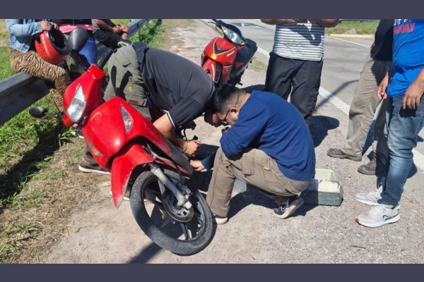 Recuperan moto con numeración adulterada en zona de Circunvalación