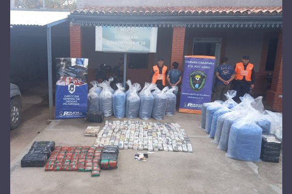 Descubren 700 kilos de hojas de coca que iban a La Banda