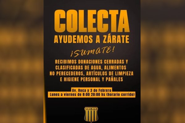 Mitre organiza la colecta 