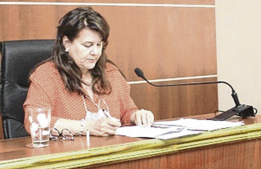La jueza Cecilia Laportilla.