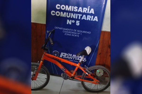 Recuperan una bicicleta robada en el barrio Juan Felipe Ibarra