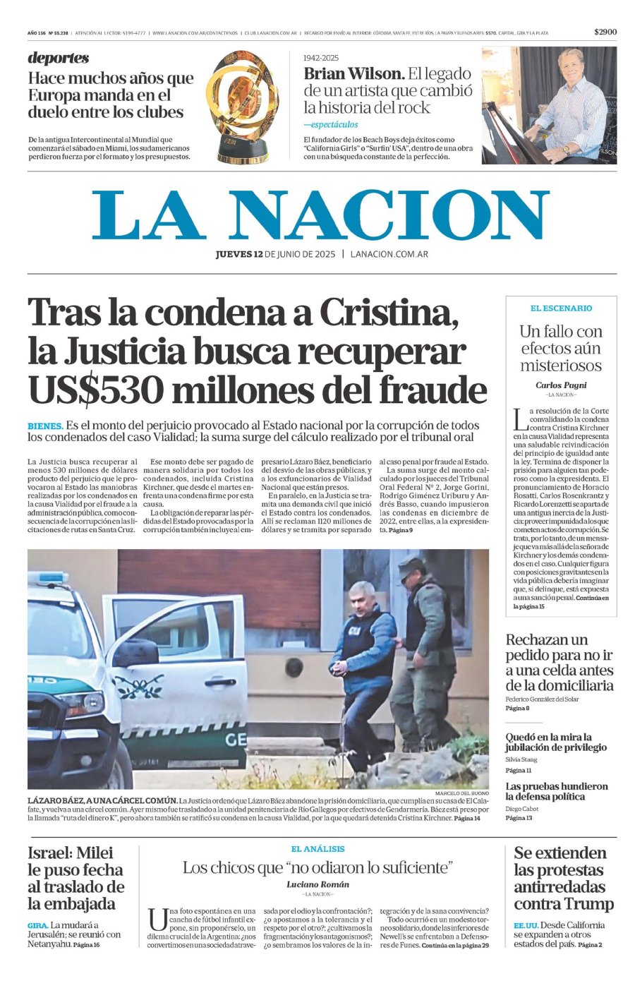 Tapa del suplemento papel