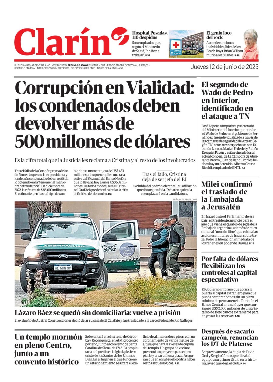 Tapa del suplemento papel