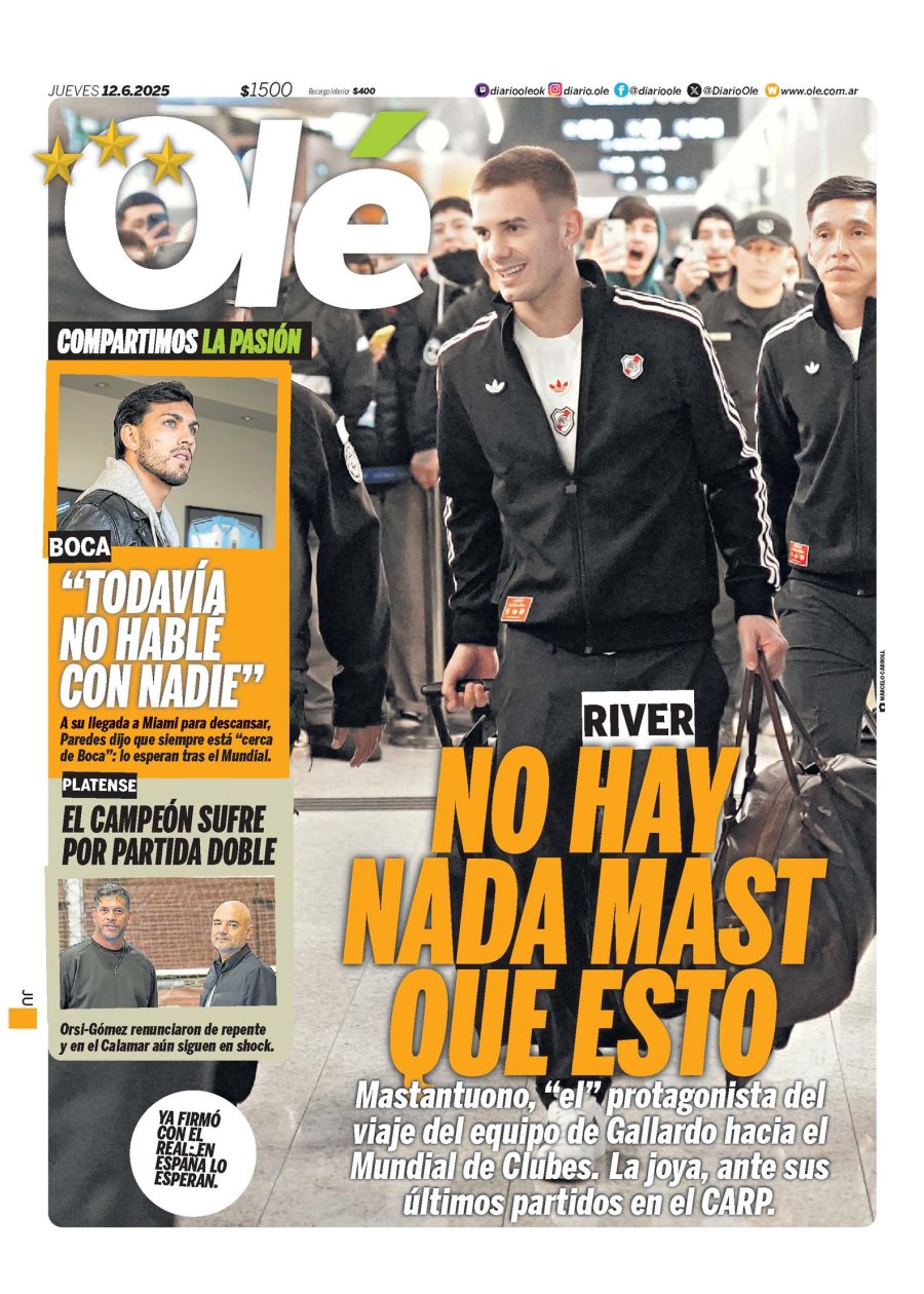 Tapa del suplemento papel