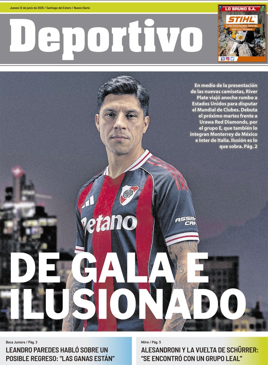Tapa del suplemento papel
