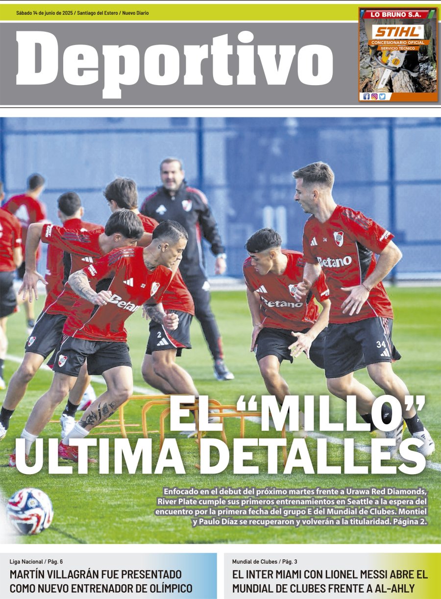 Tapa del suplemento papel