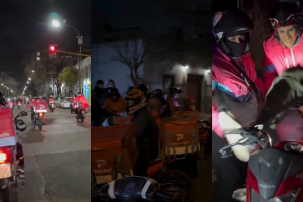 Le robaron la moto a un repartidor, sus compañeros fueron en caravana a buscarla y la recuperaron