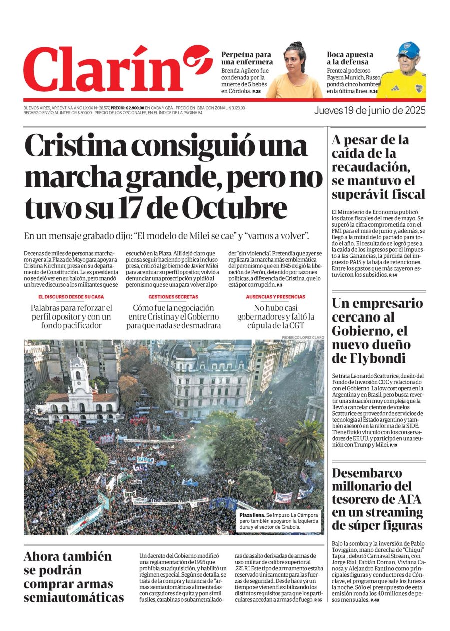 Tapa del suplemento papel