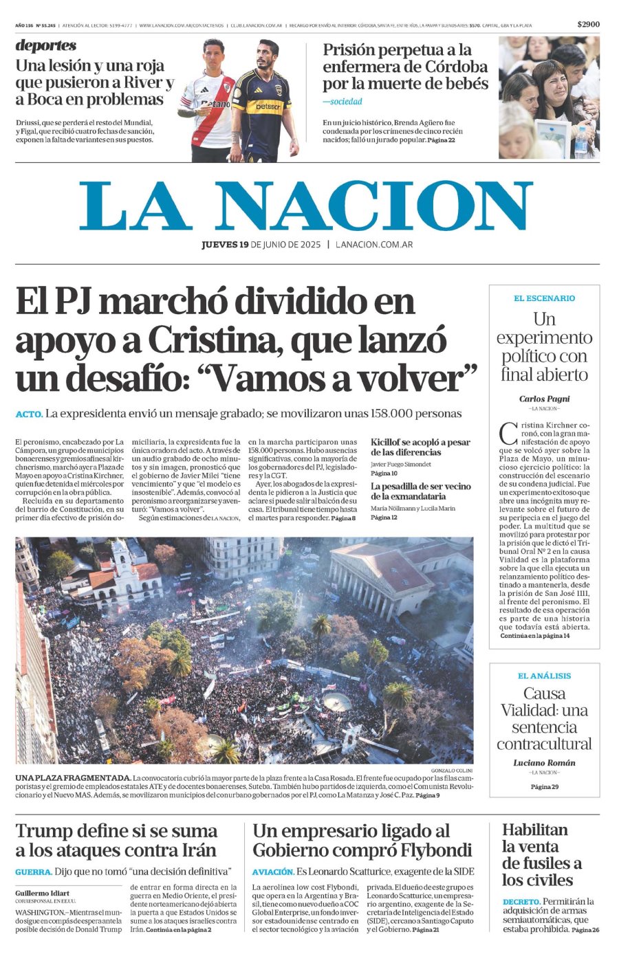 Tapa del suplemento papel