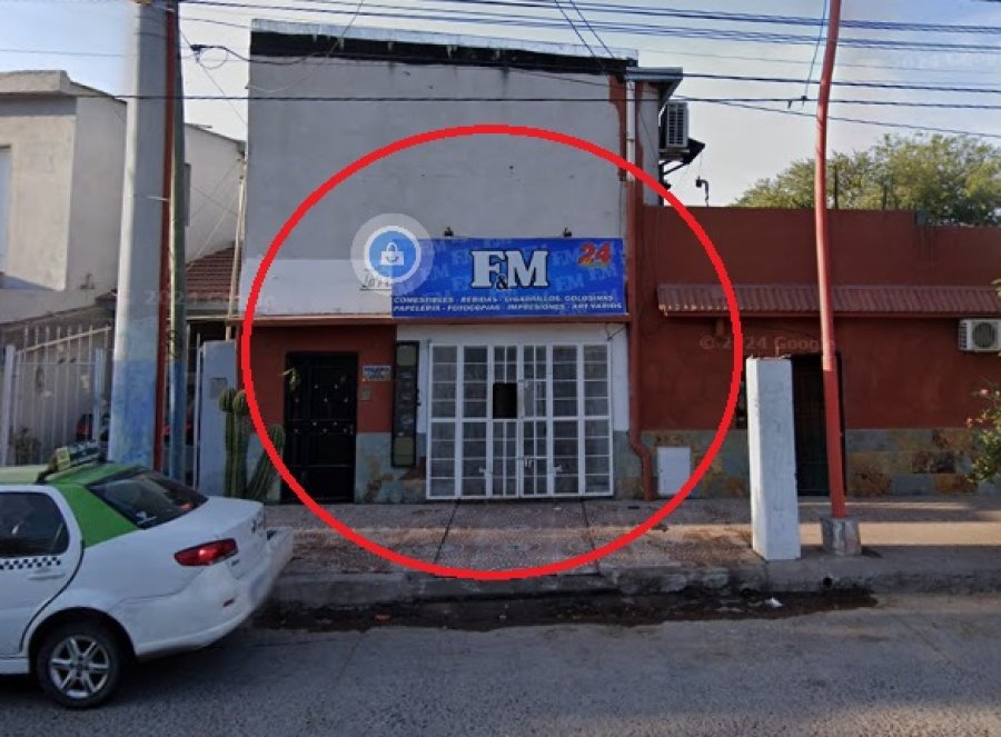<b>El local damnificado, en Rivadavia 1570.</b>