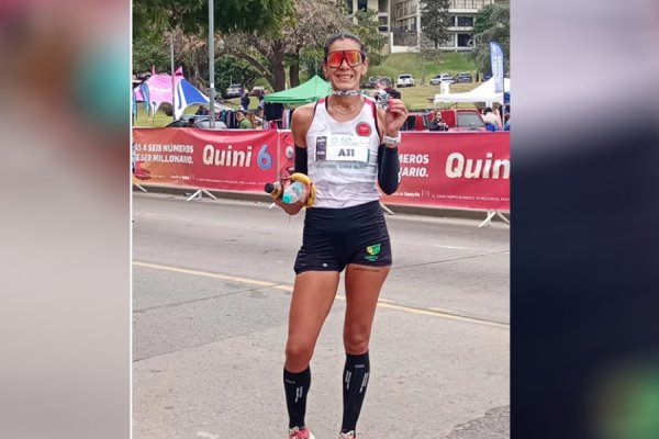 Debut con emoción en el Maratón Internacional de la Bandera: logró el 5° puesto en la general