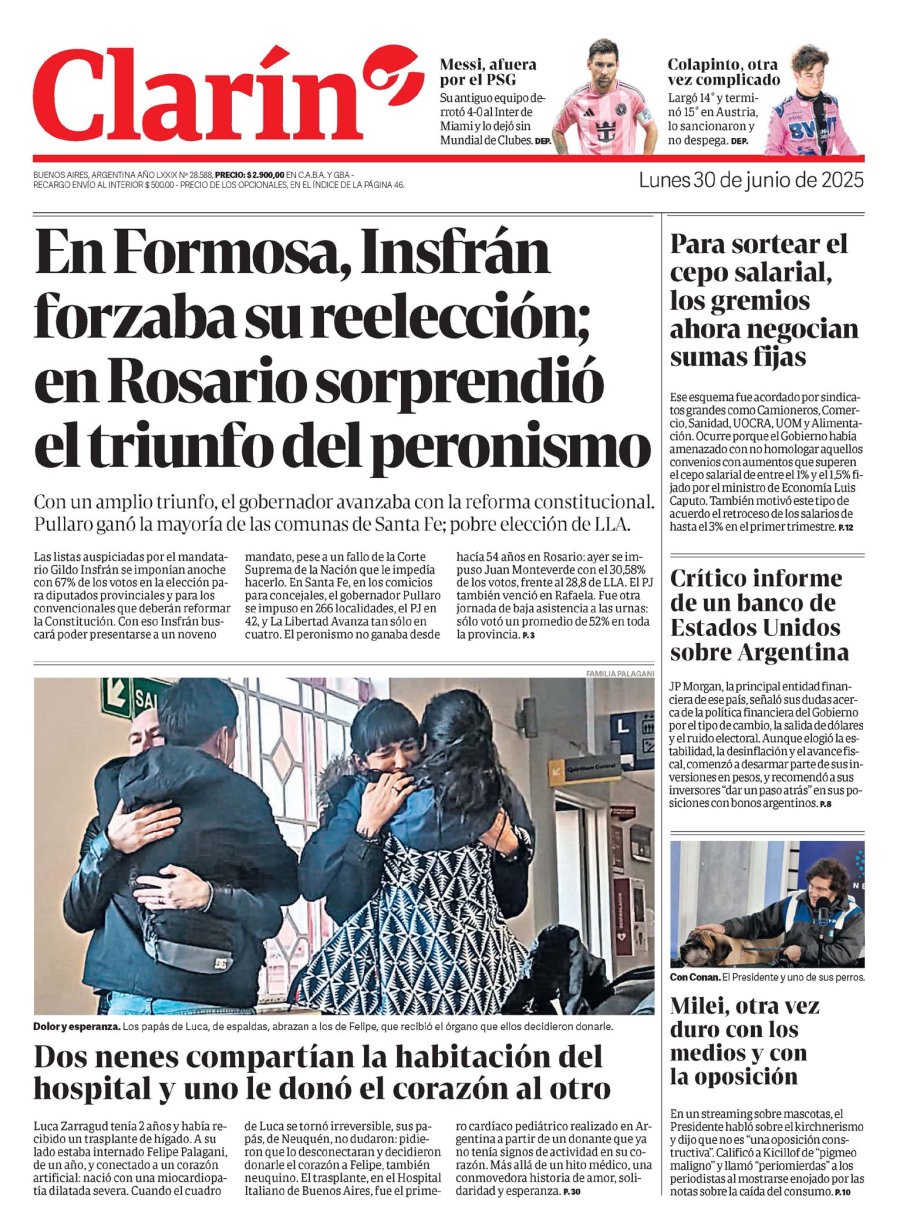 Tapa del suplemento papel