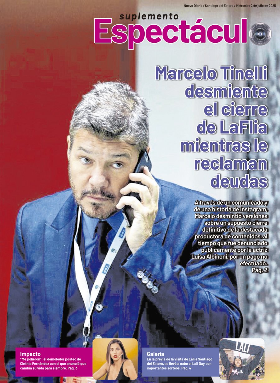Tapa del suplemento papel