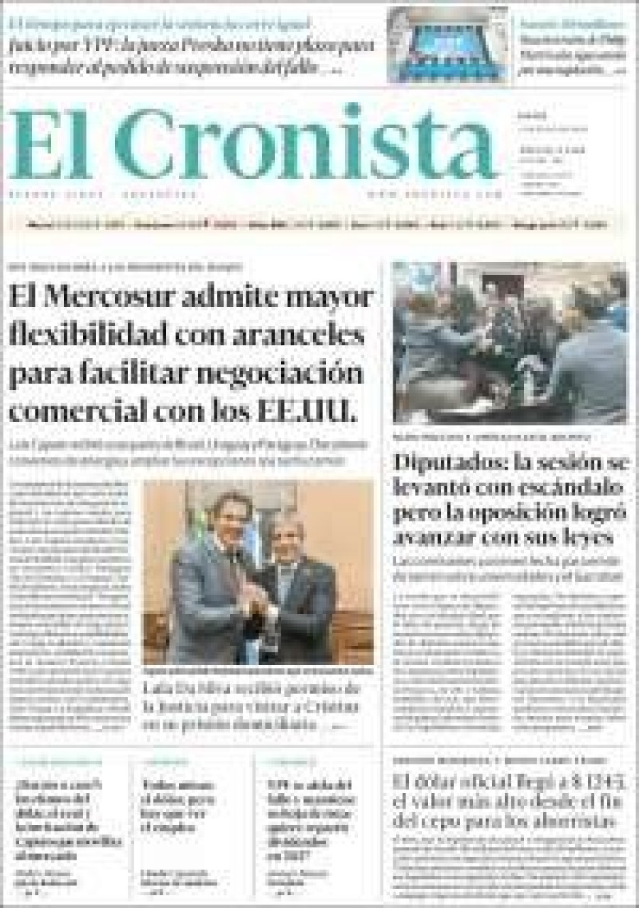 Tapa del suplemento papel
