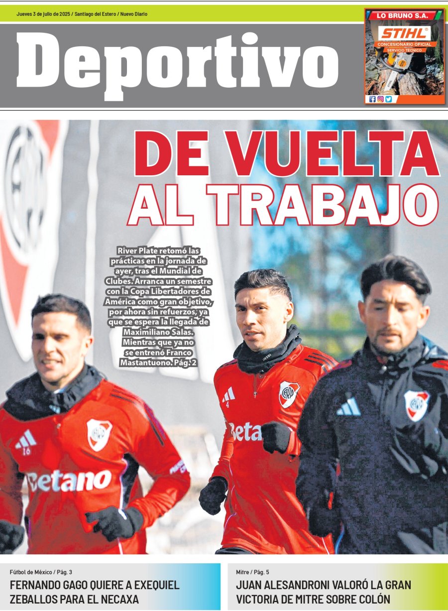Tapa del suplemento papel
