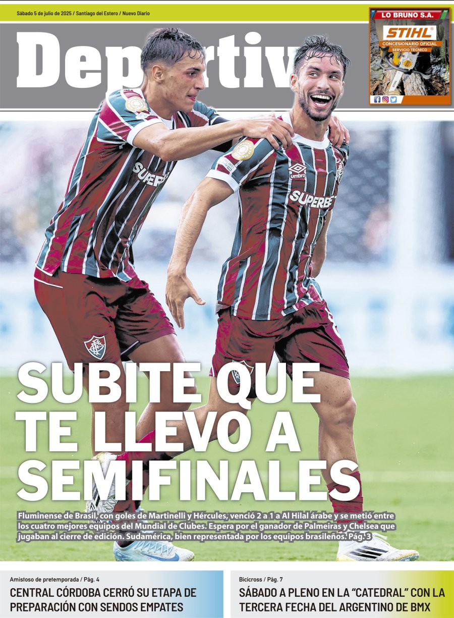 Tapa del suplemento papel