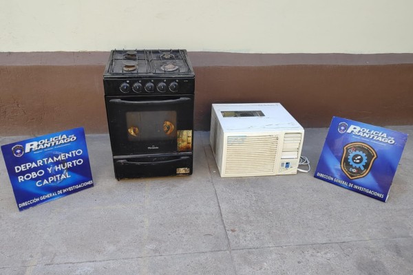 Recuperan electrodomésticos robados tras allanamientos en barrio América del Sur